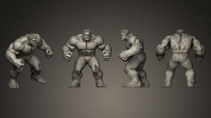 Figurines heroes, monsters and demons (Hulk 3, STKM_0234) 3D models for cnc